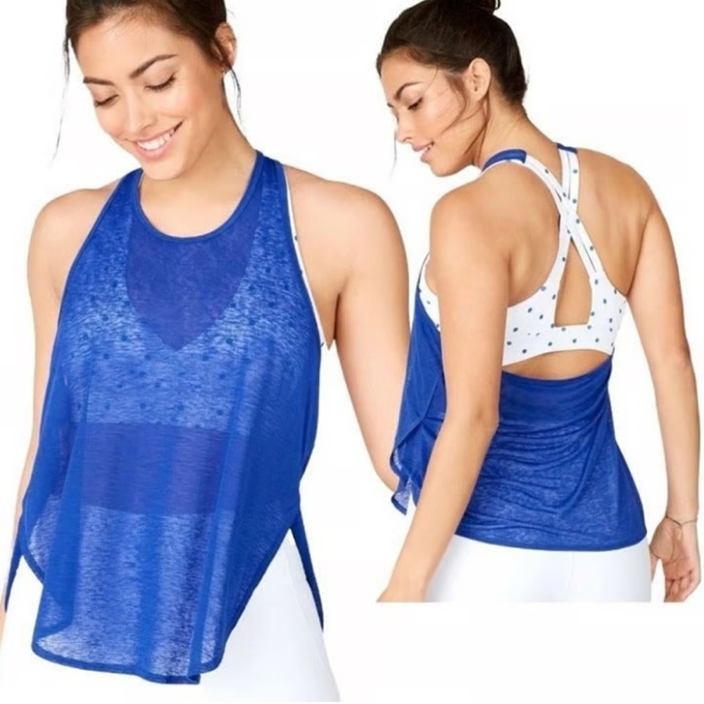 Fabletics Ryan 2 in 1 tank Top with sports bra. Size L NWT